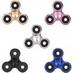 Wholesale Aluminum Metal Classic Fidget Spinner Hand Stress Reducer Toy for Anxiety Adult, Child (Mix Color)
